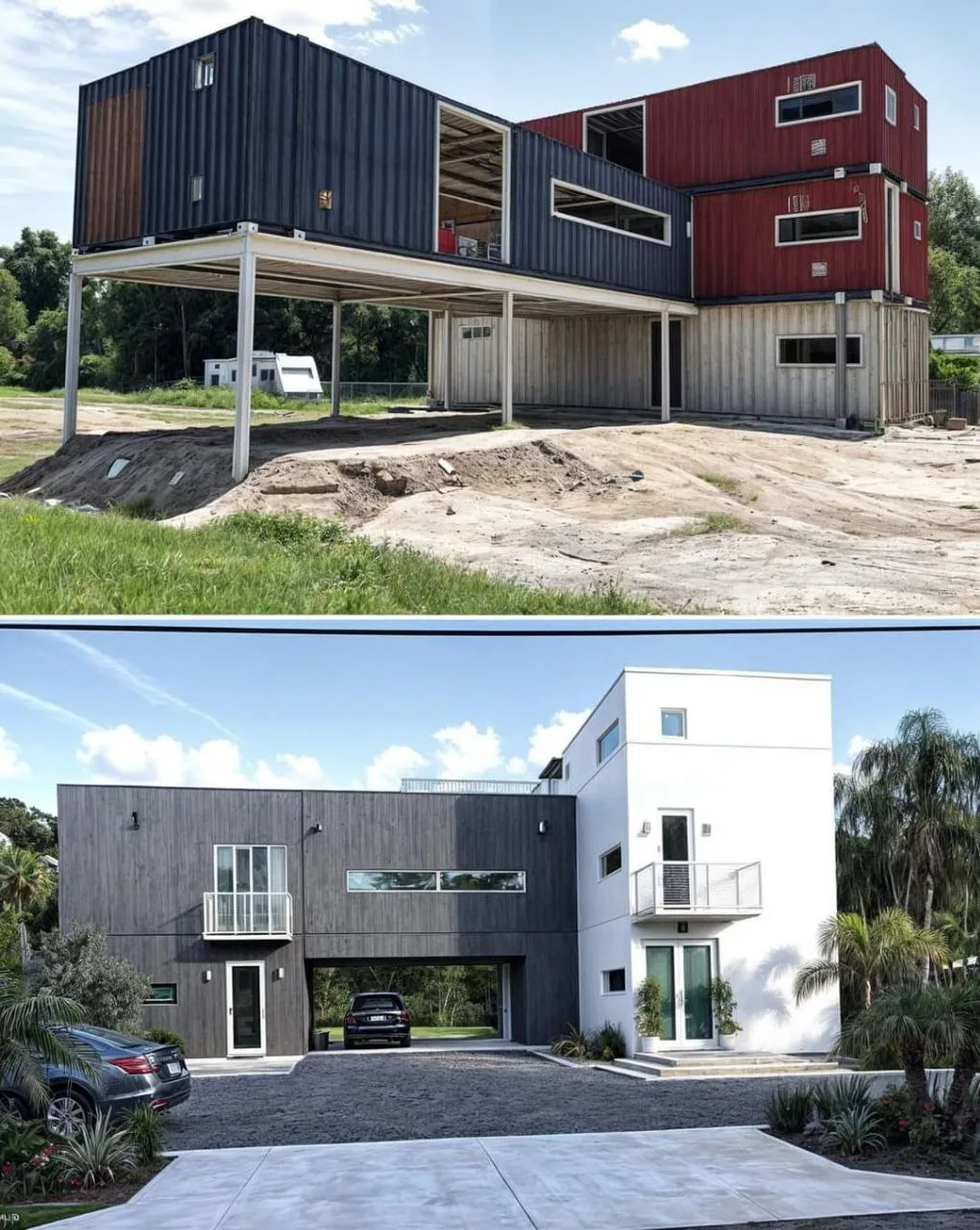 Multi-level modern build